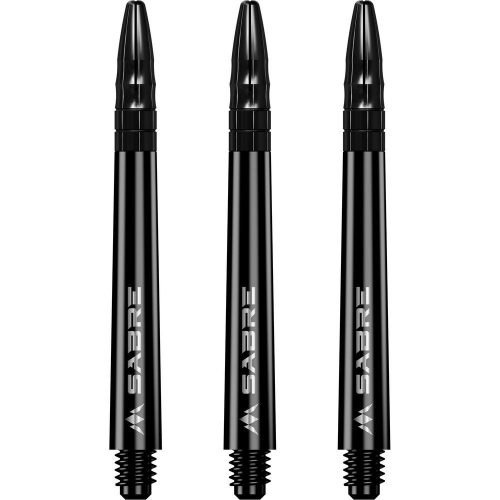 Tija darts Mission Sabre negru cu top metalic, lung 49mm