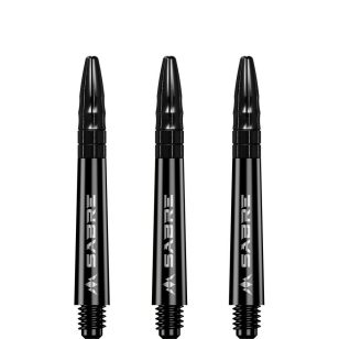 Tija darts Mission Sabre negru cu top metalic, mediu 40mm