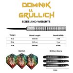 Set darts Mission steel Dominik Grüllich 23,5g, 95% wolfram