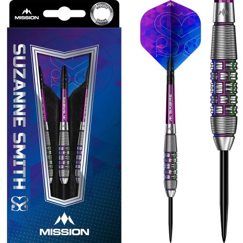 Set sageti darts Mission steel Suzanne Smith Coral PVD 24g, 90% wolfram