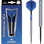 Set sageti darts Mission steel Joe Murnan Electro Blue 22g, 90% wolfram