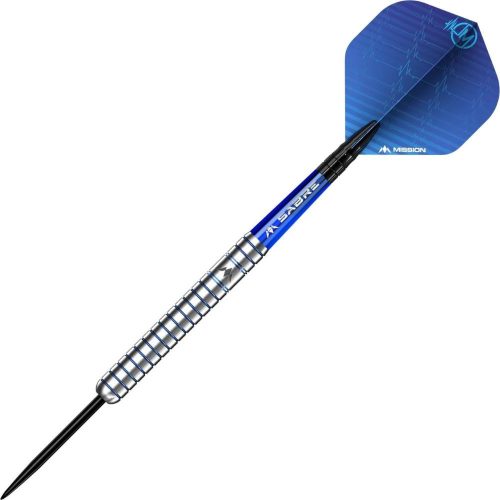 Set darts Mission steel Joe Murnan Electro Blue 24g, 90% wolfram