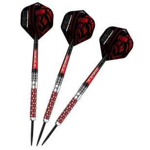 Set sageti darts Mission steel Roman Benecky Black-Red PVD 22g, 90% wolfram
