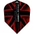 Fluturasi darts Mission Darryl Fitton negru-rosu No6