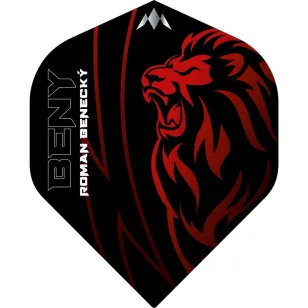 Fluturasi darts Mission Roman Benecky negru-rosu No2