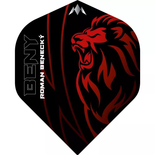 Fluturasi darts Mission Roman Benecky negru-rosu No2