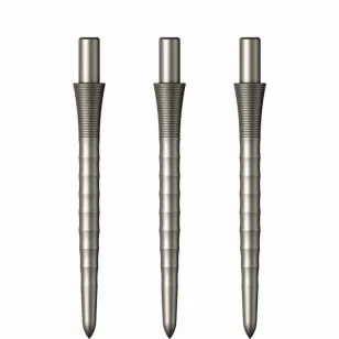 Varf darts metalic Mission Sniper Ripple 28mm, argintiu