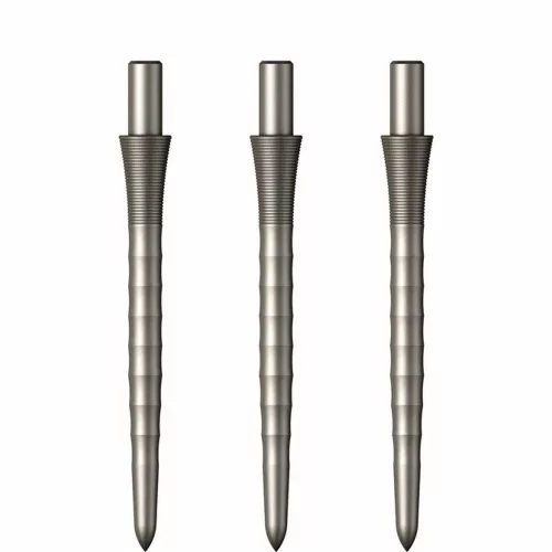 Varf darts metalic Mission Sniper Ripple 28mm, argintiu