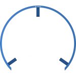 Sistem de lumina Mission Torus 270 albastru pentru tinte de darts, fara umbra