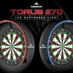 Sistem de lumina Mission Torus 270 albastru pentru tinte de darts, fara umbra