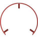 Sistem de lumina Mission Torus 270 rosu pentru tinte de darts, fara umbra