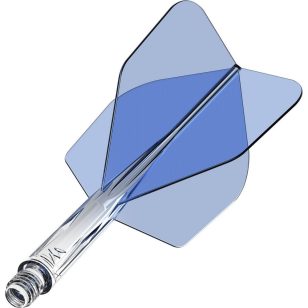 Fluturas si tija intr-o bucata Mission Force 90 albastru, fluturas standard No6, tija scurta