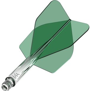 Fluturas si tija intr-o bucata Mission Force 90 verde fluturas standard No6 tija scurta