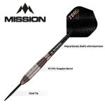 Set darts steel Mission Zero Bronze PVD, 24g, 97,5% tungsten