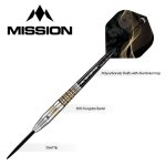 Set darts Mission steel Almudeno Fajardo Ayuso 23g, 95% wolfram
