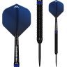 Set darts Mission steel Tavis Dudeney 24g, negru PVD 90% wolfram