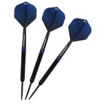 Set darts Mission steel Tavis Dudeney 24g, negru PVD 90% wolfram
