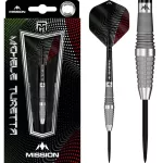 Set sageti darts steel Mission Michele Turetta 23g, 95% wolfram