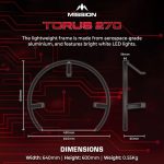 Iluminare Mission Torus 270 cu USB-C, fara umbre