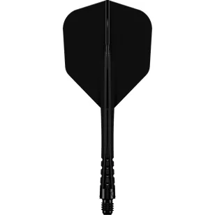   Fluturas si tija darts Mission Force 90 Vortex negru, fluturas No6 si tija lunga