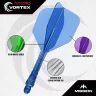   Fluturas si tija darts Mission Force 90 Vortex negru, fluturas No6 si tija lunga