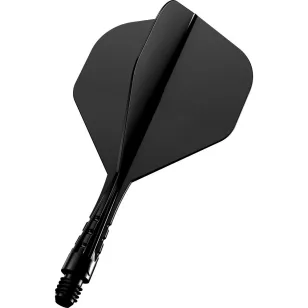 Fluturas si tija darts Mission Force 90 Vortex negru, Fluturas No2 si tija scurta