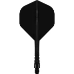Fluturas si tija darts Mission Force 90 Vortex negru, Fluturas No2 si tija medie