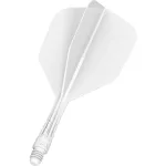 Fluturas si tija darts Mission Force 90 Vortex alb, fluturas No6 si tija scurta
