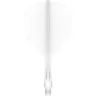   Fluturas si tija darts Mission Force 90 Vortex alb, fluturas No6 si tija scurta