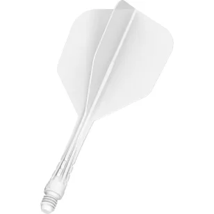   Fluturas si tija darts Mission Force 90 Vortex alb, fluturas No6 si tija medie
