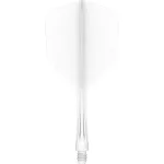 Fluturas si tija darts Mission Force 90 Vortex alb, fluturas No6 si tija medie