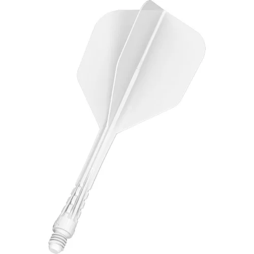 Fluturas si tija darts Mission Force 90 Vortex alb, fluturas No6 si tija lunga