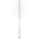 Fluturas si tija darts Mission Force 90 Vortex alb, fluturas No6 si tija lunga