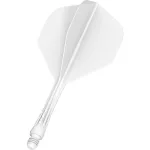 Fluturas si tija darts Mission Force 90 Vortex alb, fluturas No2 si tija medie