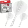   Fluturas si tija darts Mission Force 90 Vortex alb, fluturas No2 si tija medie