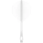 Fluturas si tija darts Mission Force 90 Vortex alb, fluturas No2 si tija lunga