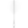   Fluturas si tija darts Mission Force 90 Vortex alb, fluturas No2 si tija lunga