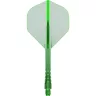   Fluturas Darts si Tija Mission Force 90 Vortex – Verde Transparent, No2 si Tija Lunga
