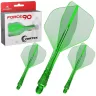   Fluturas Darts si Tija Mission Force 90 Vortex – Verde Transparent, No2 si Tija Lunga