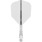 Fluturas si tija darts Mission Force 90 Vortex transparent, fluturas No6 si tija scurta