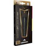 Set darts Mission soft Mike De Decker negru-auriu PVD 20g, 95% wolfram