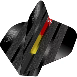 Fluturasi darts Mission Mike De Decker, negru, No2, standard, 100 microni