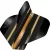 Fluturasi darts Mission Mike De Decker, negru-auriu, No2, standard, 100 microni