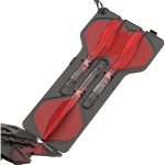 Husa fluturasi darts Mission Force 90, transparent negru