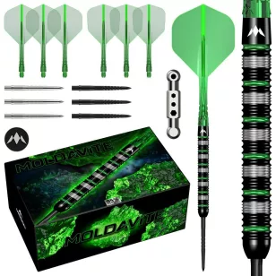 Set sageti darts steel Mission Moldavite 21g, 95% wolfram