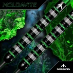 Set sageti darts steel Mission Moldavite 21g, 95% wolfram