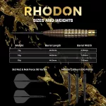 Set sageti darts steel Mission Rhodon 21g, 95% wolfram