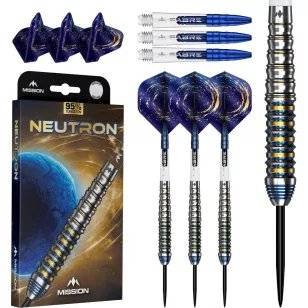 Set sageti darts steel Mission Neutron 34g, 95% wolfram