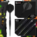 Set darts steel Mission Black Opal 24g, 95% wolfram