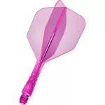 Fluturas si tija darts Mission Force 90 Vortex roz neon, No6 si tija scurta